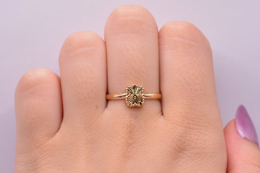 Anillo Oso Tc / 1.46 Gr / Talla 7 1/2 / Oro amarillo 18k