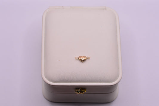 Herraje Corazon inflado / 0.23 Gr / 1 Cm / Oro amarillo 18k