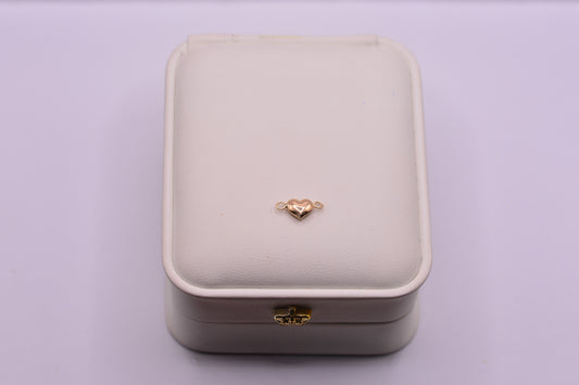 Herraje Corazon inflado / 0.30 Gr / 1.5 Cm / Oro amarillo 18k