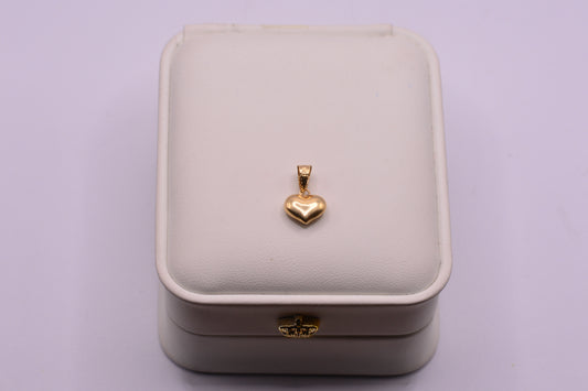 Dije Corazon inflado / 0.49 Gr / 1.5 Cm / Oro amarillo 18k