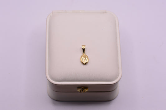 Dije Grano de cafe / 0.39 Gr / 2 Cm / Oro amarillo 18k