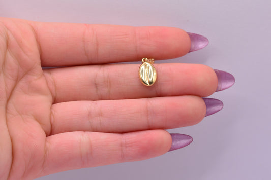 Dije Grano de cafe / 0.39 Gr / 2 Cm / Oro amarillo 18k