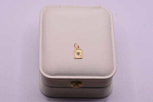 Dije Carta poker diamantada / 0.48 Gr / 1.5 Cm