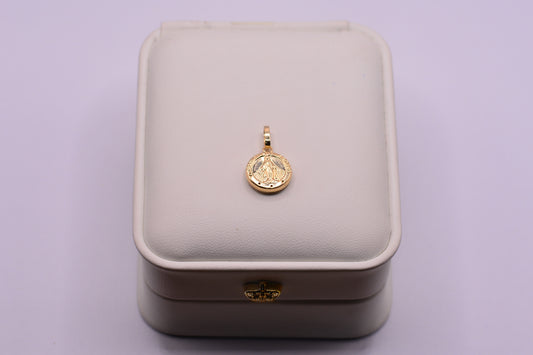 Dije virgen milagrosa / 0.86 Gr / 2 Cm / Oro amarillo 18k