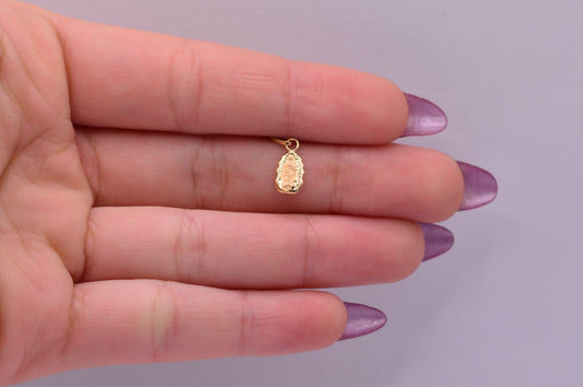 Dije Virgen guadalupe silueta / 0.25 Gr / 1.3 Cm / Oro amarillo 18k