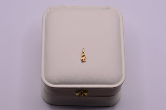 Dije Angel silueta / 0.20 Gr / 1 Cm / Oro amarillo 18k