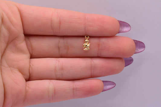Dije Angel silueta / 0.20 Gr / 1 Cm / Oro amarillo 18k