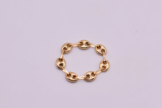 Anillo GC / 0.95 Gr / Talla 8 1/2 / Oro amarillo 18k