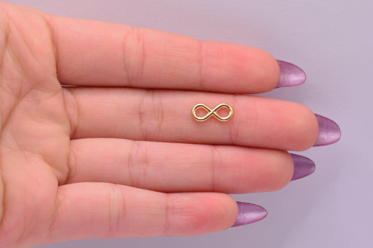 Herraje Infinito / 0.25 Gr / 1 Cm / Oro amarillo 18k