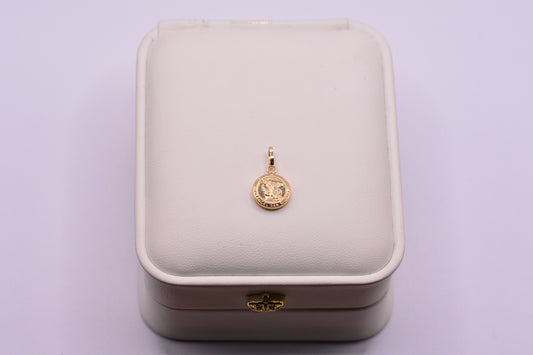 Dije San miguel arcangel / 0.49 Gr / 1.5 Cm / Oro amarillo 18k
