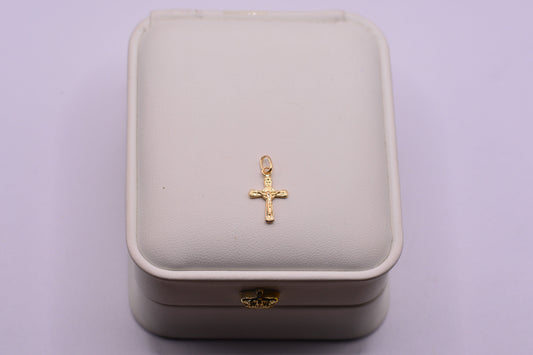 Dije Cruz cristo / 0.33 Gr / 1.8 Cm / Oro amarillo 18k