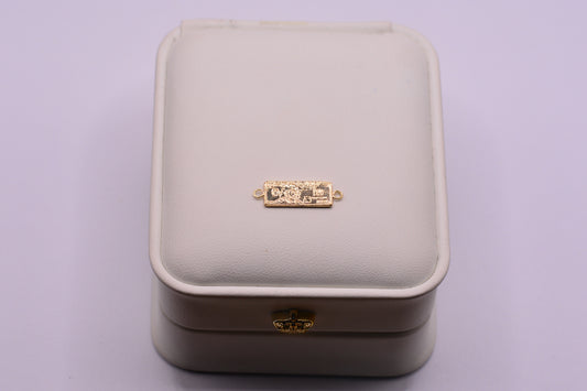 Herraje Dolar / 0.86 Gr / 2.6 Cm / Oro amarillo 18k