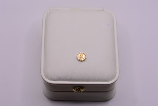 Herraje Virgen Guadalupe tambor / 0.22 Gr / 0,7 Cm / Oro amarillo 18k