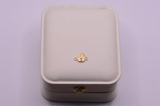 Herraje Cristo silueta / 0.37 Gr / 1 Cm / Oro amarillo 18k