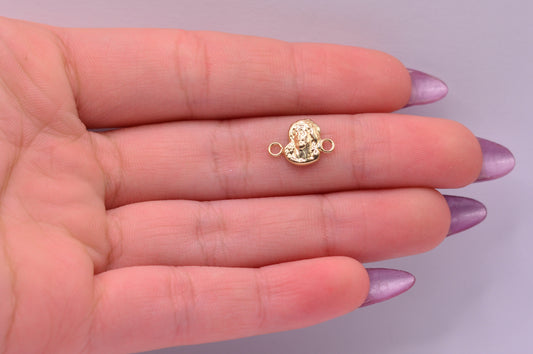 Herraje Cristo silueta / 0.37 Gr / 1 Cm / Oro amarillo 18k