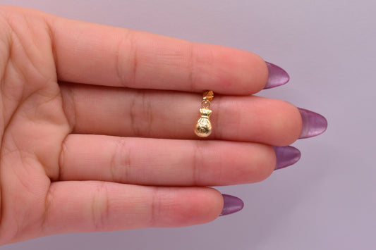 Dije Bolsa Dinero / 0.26 Gr / 1.5 Cm / Oro amarillo 18k