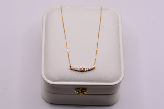 Cadena Veneciana dije diamantes / 2.27 Gr / 50 Cm / 0.55 mm / Oro amarillo 18k / It