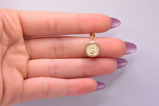 Dije Virgen Guadalupe / 0.82 Gr / 2 Cm / Oro amarillo 18k
