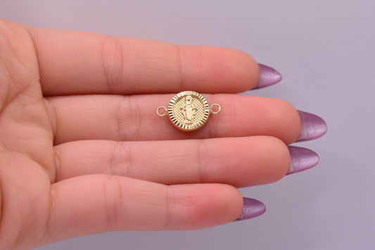 Herraje Virgen Milagrosa / 0.81 Gr / 1.7 Cm / Oro amarillo 18k