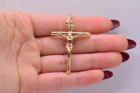 Dije Cruz cristo / 2.57 Gr / 5.5 Cm / Oro amarillo 18k