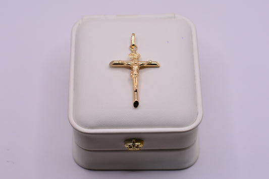 Dije Cruz cristo / 1.95 Gr / 4,5 Cm / Oro amarillo 18k
