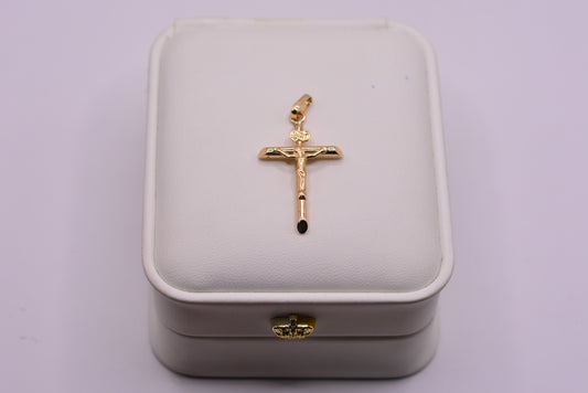 Dije Cruz cristo / 1.24 Gr / 3.5 Cm / Oro amarillo 18k