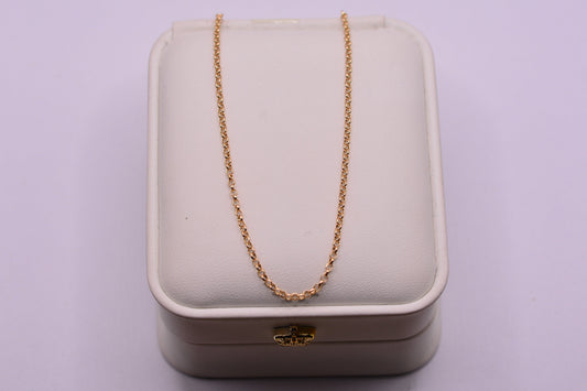 Cadena Aro seguido / 1.34 Gr / 50 Cm / 1.71 mm / Oro amarillo 18k / It