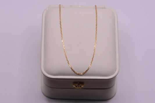 Cadena Escalera / 1.61 Gr / 50 Cm / 2.15 mm / Oro amarillo 18k / It