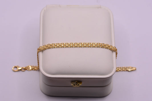 Pulso Chino / 3.82 Gr / 20 Cm / 4.89 mm / Oro amarillo 18k / It
