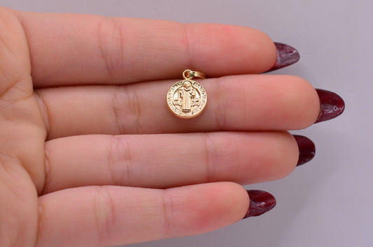 Dije San Benito / 0.54 Gr / 2 Cm / Oro amarillo 18k