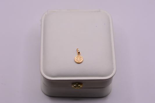 Dije San Benito / 0.38 Gr / 1.5 Cm / Oro amarillo 18k