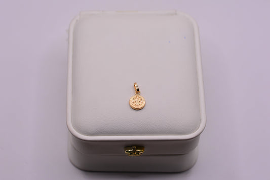 Dije San Benito / 0.39 Gr / 1.4 Cm / Oro amarillo 18k