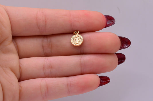 Dije San Benito / 0.38 Gr / 1.5 Cm / Oro amarillo 18k
