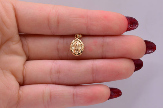 Dije Virgen guadalupe / 0.43 Gr / 1.5 Cm / Oro amarillo 18k