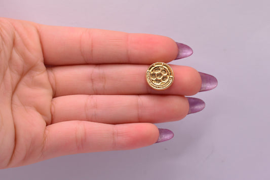 Herraje Balon / 0.80 Gr / 1.3 Cm / Oro amarillo 18k