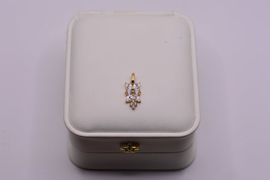 Dije Hojas circones / 1.36 Gr / 2 Cm / Oro amarillo 18k