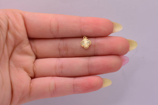 Dije Trebol / 0.63 Gr / 1.5 Cm / Oro amarillo 18k