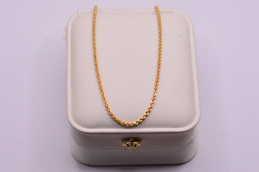 Cadena Lazo / 2.85 Gr / 60 Cm / 1,67 mm / Oro amarillo 18k / It