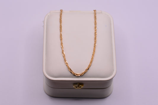 Cadena Singapur / 1.96 Gr / 45 Cm / 2.25 mm / Oro amarillo 18k / It