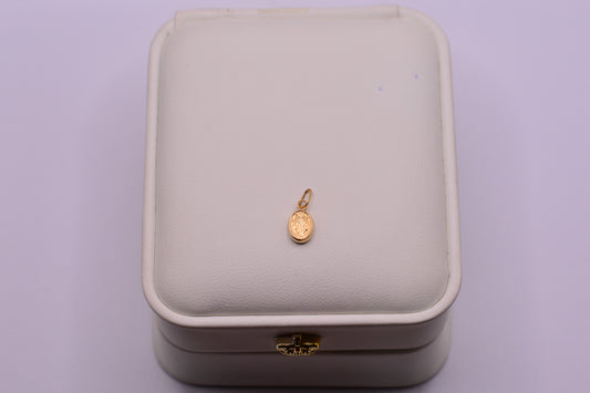 Dije Virgen milagrosa / 0.28 Gr / 1 Cm / Oro amarillo 18k