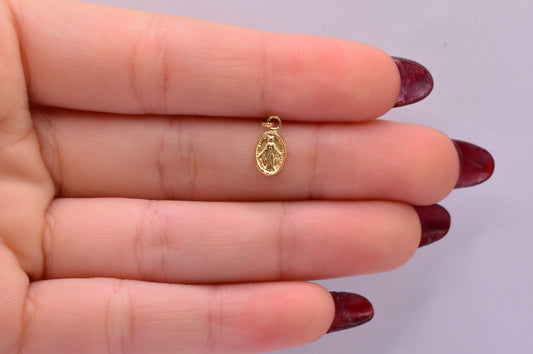 Dije Virgen milagrosa / 0.28 Gr / 1 Cm / Oro amarillo 18k