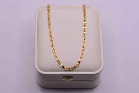 Cadena GC plana / 3.12 Gr / 60 Cm / 2,65 mm / Oro amarillo 18k / It