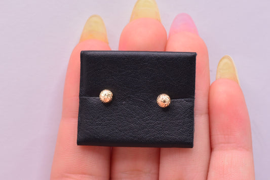 Topos Bola diamantada 4mm / 0.50 Gr / Oro amarillo 18k