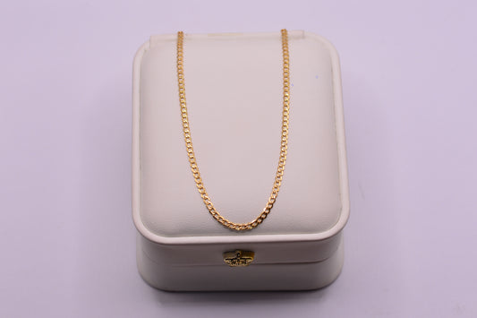 Cadena Cubana / 2.30 Gr / 50 Cm / 1.90 mm / Oro amarillo 18k / It