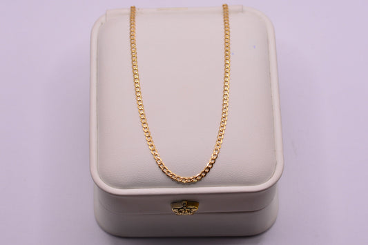 Cadena Cubana / 2.33 Gr / 50 Cm / 1.91 mm / Oro amarillo 18k / It