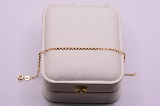 Pulso Aro seguido / 0.60 Gr / 17.5 Cm / 1.78 mm / Oro amarillo 18k / It