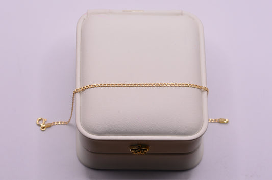 Pulso Mini cubano / 1.07 Gr / 19 Cm / 1.87 mm / Oro amarillo 18k / It