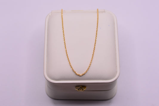 Cadena Aro seguido / 1.31 Gr / 45 Cm / 1,05 mm / Oro amarillo 18k / It