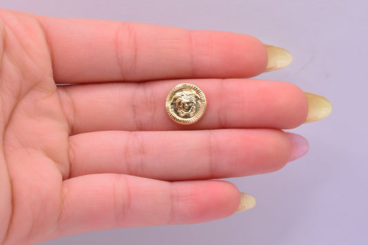 Herraje Tambor sedusa / 0.58 Gr / 1 Cm / Oro amarillo 18k