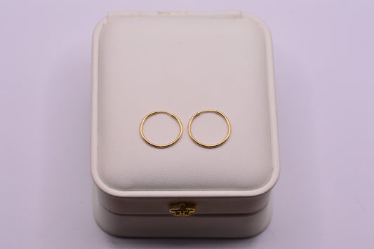 Candonga Imperdibles / 0.69 Gr / 1.5 Cm / Oro amarillo 18k